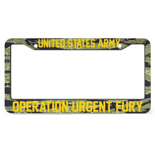 Load image into Gallery viewer, OPERATION URGENT FURY - All Over Print License Plate Frame License Plate Frame Black