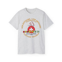 Load image into Gallery viewer, Unisex Ultra Cotton Tee - 6th Battalion, 14th Artillery Regiment - DUI - Warbonnets - VN SVC BAR - Top X 300