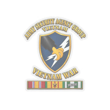 Load image into Gallery viewer, Kiss-Cut Stickers - Army - Army Security Agency Group w SVC Ribbons - 3D - Enhanced