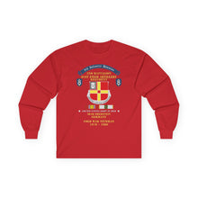 Load image into Gallery viewer, Unisex Ultra Cotton Long Sleeve Tee8th Infantry Division Scroll - 2nd Bn, 81st Field Artillery Regiment - Idar Oberstein Germany - Cold War Vet w COLD SVC - 1970 - 1980