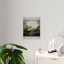 Load image into Gallery viewer, Acrylic Wall Art Panel - M10 Wolverine battles German Panzer Tank WWII