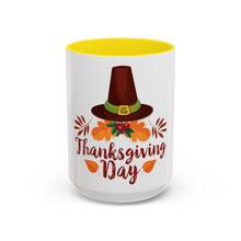 Load image into Gallery viewer, Accent Coffee Mug - Thanksgiving Day - Happy Thanksgiving Day