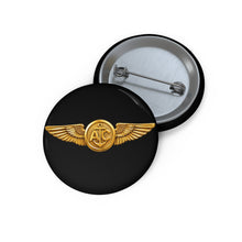 Load image into Gallery viewer, Custom Pin Buttons - USCG - Aircrew Badge wo txt - 3D - Enhanced