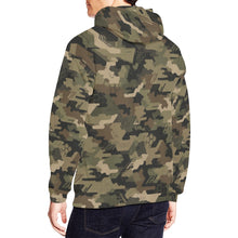 Load image into Gallery viewer, AOP Hoodie - Modern Olive Tech Camo Men's All Over Print Hoodie (USA Size)