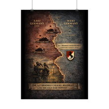Load image into Gallery viewer, Rolled Posters - 11th ACR Germany Map w Soviet and US Forces