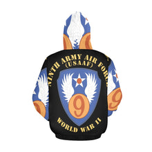 Load image into Gallery viewer, Men's All Over Print Hoodie (USA Size) (Model H13) - AAC - SSI - 9th Air Force - WWII - USAAF