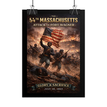 Load image into Gallery viewer, Rolled Posters - 54th Massachusetts - Fort Wagner