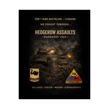 Load image into Gallery viewer, Matte Poster - Hedgerow assault in Normandy, 1944 - Shirt - Back