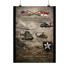 Load image into Gallery viewer, Matte Poster - Army - C Trop, 4th Squadron, 7th Cav - First to See, First to Fight