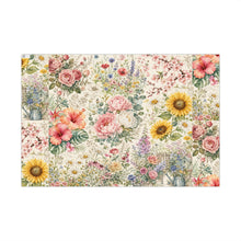 Load image into Gallery viewer, Gift Wrap Paper — Vintage floral garden with pastel blooms