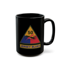 Load image into Gallery viewer, Black Mug (15oz) - SSI - 50th Armored Division w Name Tape X 300