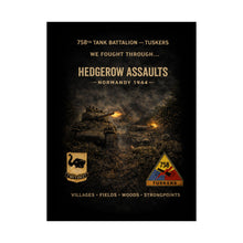 Load image into Gallery viewer, Matte Poster - Hedgerow assault in Normandy, 1944 - Shirt - Back