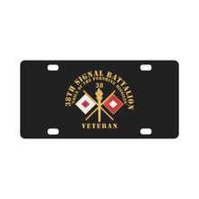 Load image into Gallery viewer, Army - 38th Signal Bn w BR - Voice of the Pershing Missiles w BN NUM - Veteran X 300 Classic License Plate