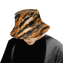 Load image into Gallery viewer, Men's All Over Print Bucket Hat - tiger-fur camouflage