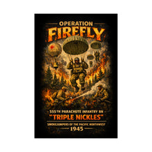 Load image into Gallery viewer, Matte Poster - Operation Firefly - 555th Parachute Infantry