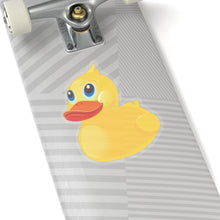Load image into Gallery viewer, Kiss- Cut Stickers - Yellow Rubber Duck - Oblique Left Front X 300