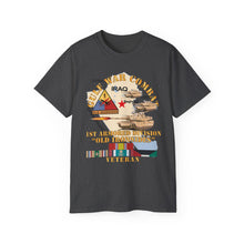 Load image into Gallery viewer, Unisex Ultra Cotton Tee - Gulf War Combat Armor Vet w 1st Armored Division X 300