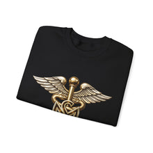 Load image into Gallery viewer, Crewneck Sweatshirt - Army Medical Service Corps (MS) Branch Insignia - 3D - Enhanced