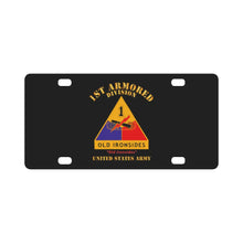 Load image into Gallery viewer, Army - DUI - 1st Armored Division - Old Ironsides - US Army X 300 Classic License Plate