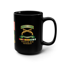 Load image into Gallery viewer, Black Mug 15oz - Army - Sentry Dog - 212th Military Police Company - 720th MP Bn w VN Svc Ribbons