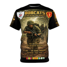 Load image into Gallery viewer, 2nd Battalion, 5th Infantry Regiment (Bobcats) Tribute Tee — Patrol and Night Perimeter in Cu Chi, Tây Ninh Province, Vietnam War