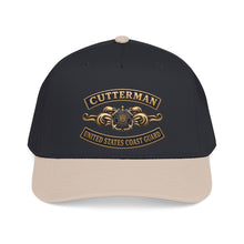 Load image into Gallery viewer, Mid Profile Baseball Cap - USCG - Cutterman - Auxiliary w txt - 3D - Enhanced