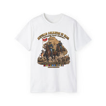 Load image into Gallery viewer, Unisex Ultra Cotton Tee - Army - Buffalo Soldiers in Iraq - OIF - Cavalrymen at War w IRAQ SVC - 3D - Enhanced