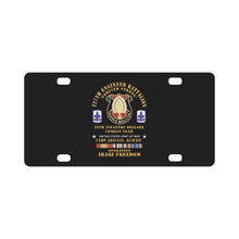 Load image into Gallery viewer, 227th Engineer Battalion, 29th Infantry Brigade Combat Team - Camp Arifjan Kuwait - OIF w IRAQ SVC Classic License Plate