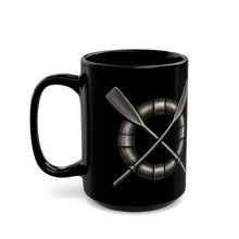 Load image into Gallery viewer, Black Mug (15oz) - USCG - Surfman Badge wo txt - 3D - Enhanced