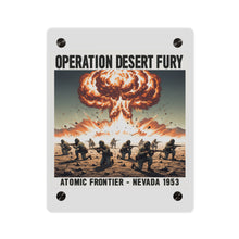 Load image into Gallery viewer, Acrylic Wall Art Panel - Atomic Testing in Nevada Desert Operation Fury