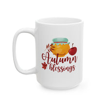 Load image into Gallery viewer, White Ceramic Mug - 11oz & 15oz - Autumn Blessings