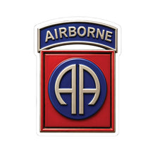 Load image into Gallery viewer, Kiss-Cut Stickers - Army - 82nd Airborne Division - SSI wo Txt - 3D - Enhanced