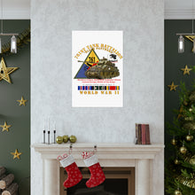 Load image into Gallery viewer, Premium Matte vertical posters - Army - 761st Tank Battalion - Black Panthers - w Tank w SSI Wwii EU SVC