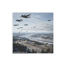 Load image into Gallery viewer, Indoor and Outdoor Silk Posters - Operation Tomahawk - 187th Regimental Combat Team