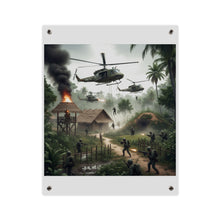 Load image into Gallery viewer, Acrylic Wall Art Panel - Vietnam Village Helicopter Assault