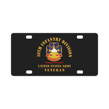 Load image into Gallery viewer, Army - DUI - 38th Infantry Division - Avengers of Bataan - US Army Veteran X 300 Classic License Plate