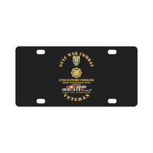 Load image into Gallery viewer, Gulf War Combat Vet w 22nd Support Command - 3rd Army X 300 Classic License Plate