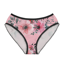 Load image into Gallery viewer, Women's Briefs - Pink Flowers on Pink