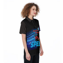 Load image into Gallery viewer, All-Over Print Women's Polo Shirt - Keep on Truckin w SPEED