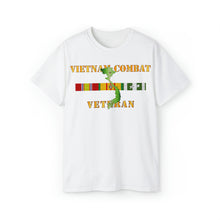 Load image into Gallery viewer, Unisex Ultra Cotton Tee - Army - Vietnam Combat Veteran w VN SVC