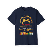Load image into Gallery viewer, Unisex Ultra Cotton Tee - Army - 4th Military Police Co, - Iron Guardians - 4th Infantry Div - Vietnam Veteran w VN Service X 300