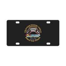 Load image into Gallery viewer, 4th Ranger Infantry Company - Airborne - Korea w SVC Ribbons X 300 Classic License Plate