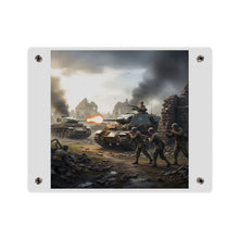 Load image into Gallery viewer, Acrylic Wall Art Panel - Tank Destroyer - M10 Wolverine vs German Panzer Tank
