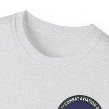 Load image into Gallery viewer, Unisex Ultra Cotton Tee - Vietnam Combat Aviation Vet w Air Crew Badges - 12th Combat Aviation Group - Black Jack No2 - Sgt Howard Meyers - 1968-1969 SVC X 300