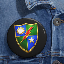 Load image into Gallery viewer, Custom Pin Buttons - Army - DUI - 75th Ranger Regiment wo txt - 3D - Enhanced