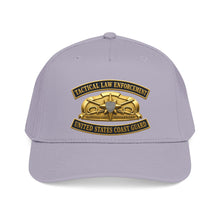 Load image into Gallery viewer, Mid Profile Baseball Cap - USCG - Tactical Law Enforcement w txt - 3D - Enhanced