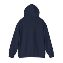 Load image into Gallery viewer, Unisex Heavy Blend™ Hooded Sweatshirt - Navy - Submarine Badge - Silver - Qualified