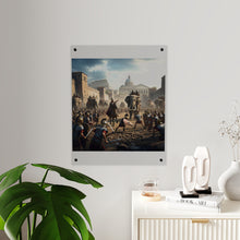 Load image into Gallery viewer, Acrylic Wall Art Panel - Hannibal Battling the Roman Legions as he Enters Rome