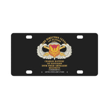 Load image into Gallery viewer, 39th Field Artillery Regiment, 1st Platoon, FDC, Charlie Battery, 1st Battalion Airborne X 300 Classic License Plate
