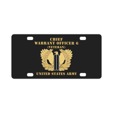 Load image into Gallery viewer, Army - Chief Warrant Officer - CW06 - Veteran - Flat - Eagle and Bar X 300 Classic License Plate